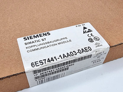Siemens 6ES7441-1AA03-0AE0 Kopplungsbaugruppe CP441-1 SIMATIC S7 | sealed communication module box.