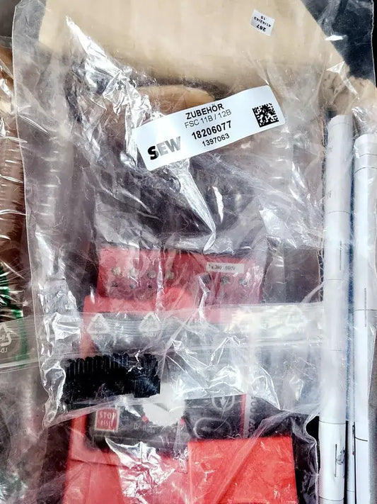SEW Eurodrive frequency inverter accessory set with FSC11B/12B communication interface packaging.