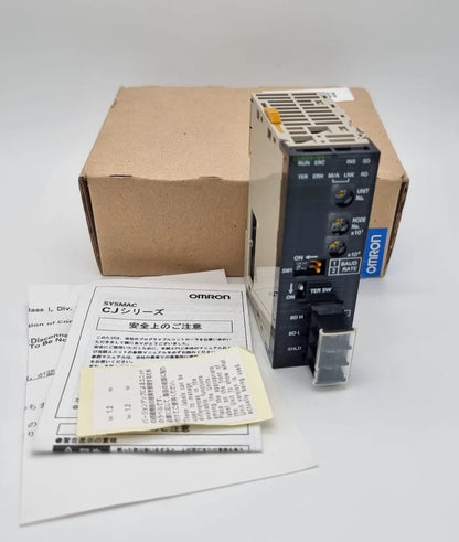 Omron CJ1W-CLK21-V1 Controller Link Kommunikationsmodul in Originalverpackung, neu mit Anleitung und Zubehör.