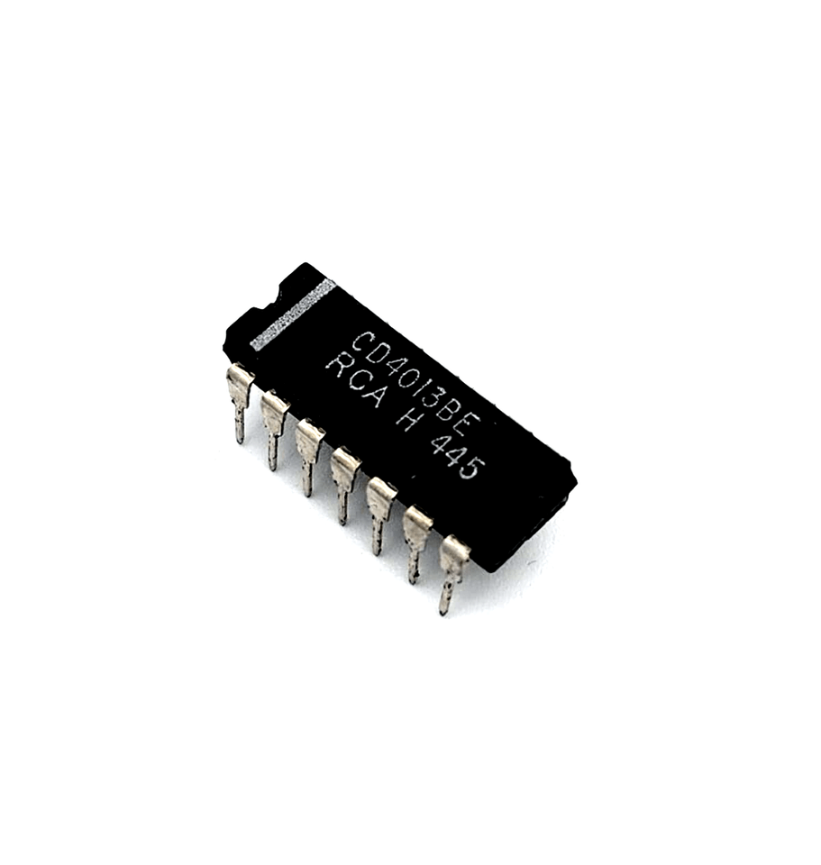 RCA CD4085BE IC DIP14 integrated circuit, black chip with silver pins
