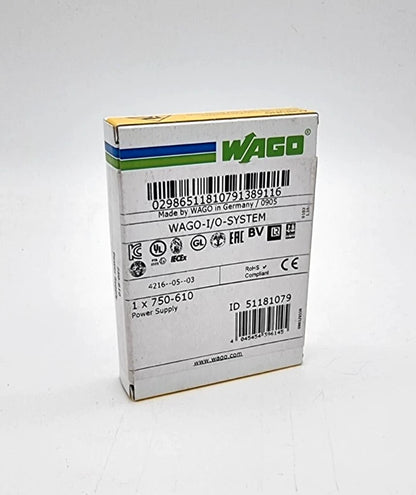 Wago 750-610 Potentialeinspeisung DC 24 V Sicherungshalter Diagnose | sealed packaging