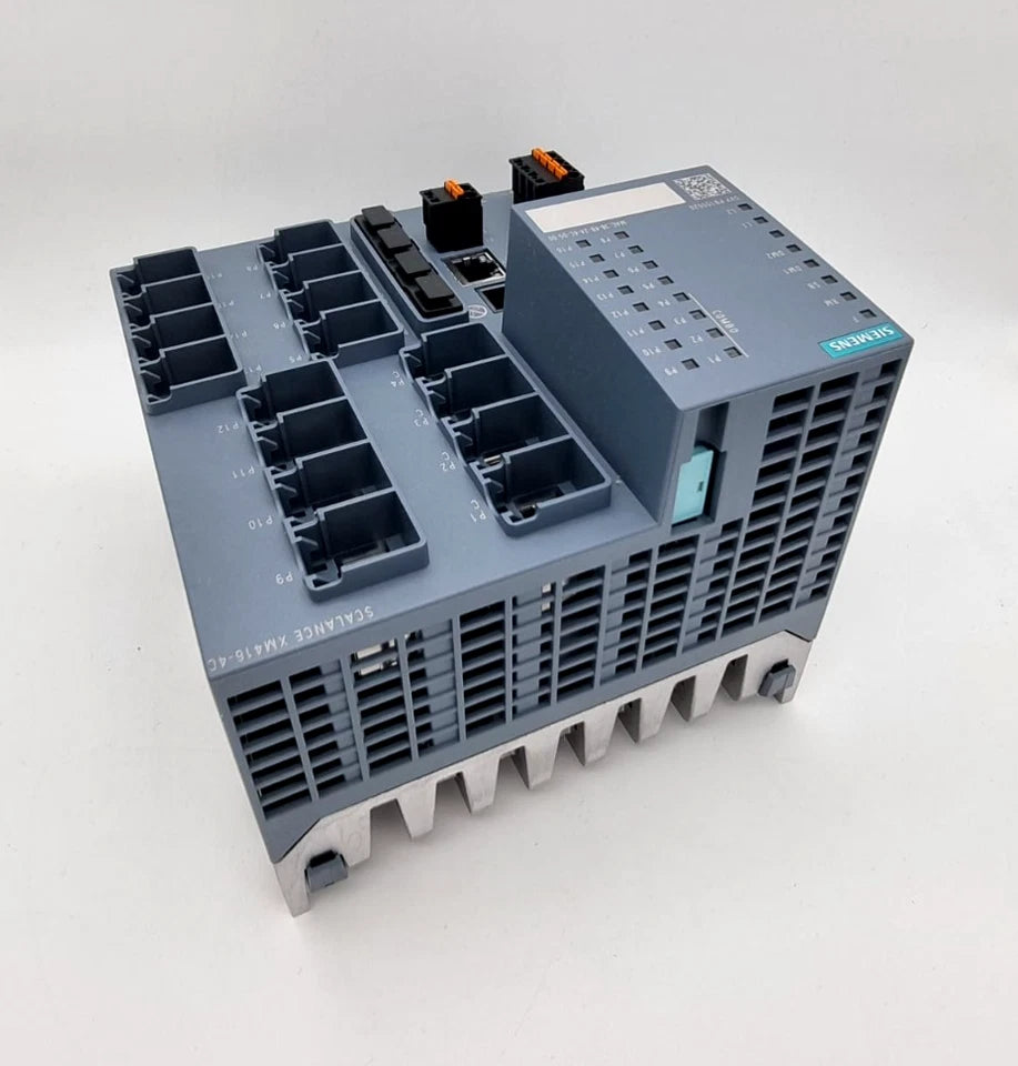 Siemens 6GK5416-4GR00-2AM2 SCALANCE XM416-4C Managed Industrial Ethernet Switch, new with opened packaging, software sealed