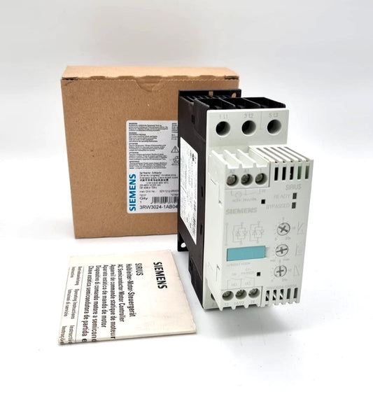 Siemens 3RW3024-1AB04 Sanftstarter S0 12,5A 5,5KW/400V with packaging and manual