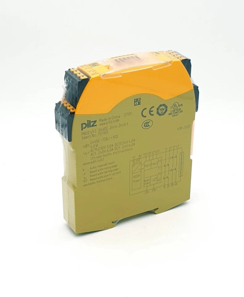Pilz 751105 PNOZ s5 C Sicherheitsschaltgerät 24VDC 2 n/o 2 n/o t, original packaging, unworn and sealed
