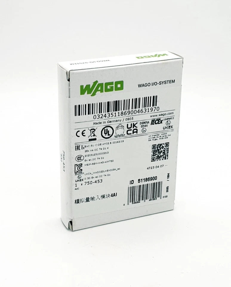 Wago 750-453 Single-Ended 4-Kanal-Analogeingang 0 … 20 mA | sealed original packaging