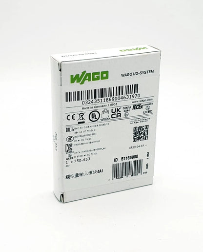 Wago 750-453 Single-Ended 4-Kanal-Analogeingang 0 … 20 mA | sealed original packaging
