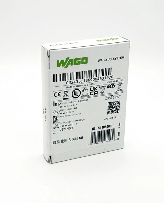 Wago 750-453 Single-Ended 4-Kanal-Analogeingang 0 … 20 mA | sealed original packaging
