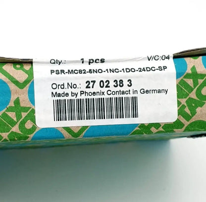 Phoenix Contact 2702383 Erweiterungsmodul PSR-MC82-5NO-1NC-1DO-24DC-SP | sealed product label