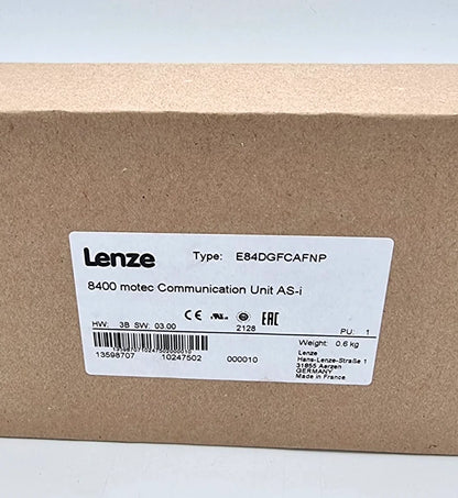 Lenze 13598707 E84DGFCAFNP 8400 motec Communication Unit AS-i sealed packaging