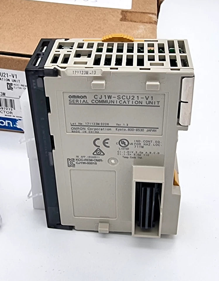 Omron CJ1W-SCU21-V1 Serielles Kommunikationsmodul in Originalverpackung, kompatibel mit Omron CJ1M CJ1G CJ2M CPU