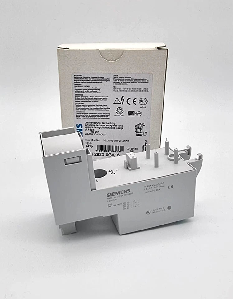 Siemens 3RF2920-0GA16 Lastüberwachung 20A 40C 400-600V/24V AC/DC, new in original packaging, extended device type.