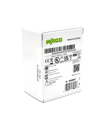 Wago 750-363 Ethernet/IP Fieldbus Coupler 4th Gen Eco in packaging