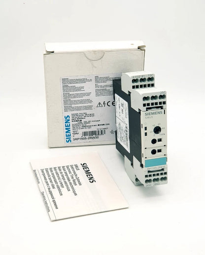 Siemens 3RP1505-2RW30 time relay multifunction 2 changeover contacts 8 functions