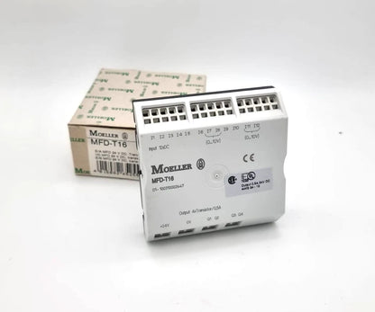Moeller / Eaton MFD-T16 Transistor 24V DC E/A MFD new in box with technical specifications on display