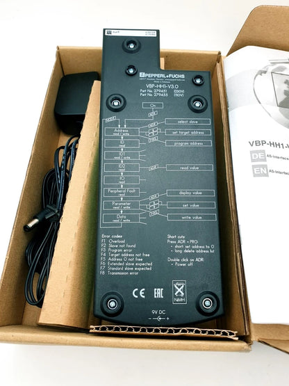 Pepperl+Fuchs 279451 AS-Interface Handheld VBP-HH1-V3.0 in box, new condition with manual and accessories.
