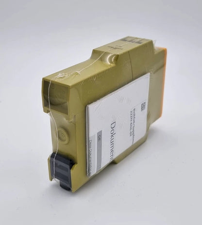 Pilz 774585 PZE X4 Kontakterweiterung 24VDC 4n/o | sealed, new and original packaging, product view