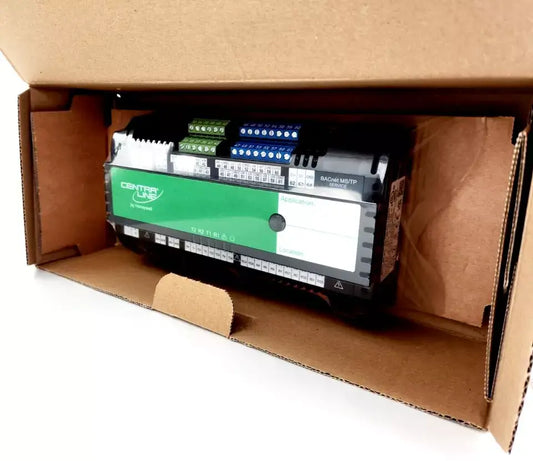 Honeywell CLMERL4N Room Controller MERLIN NX BACnet MS/TP in packaging, showcasing integrated controls for HVAC, lighting, and blinds