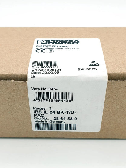 Phoenix Contact 2861580 Buskoppler IBS IL 24 BK-T/U-PAC | sealed packaging