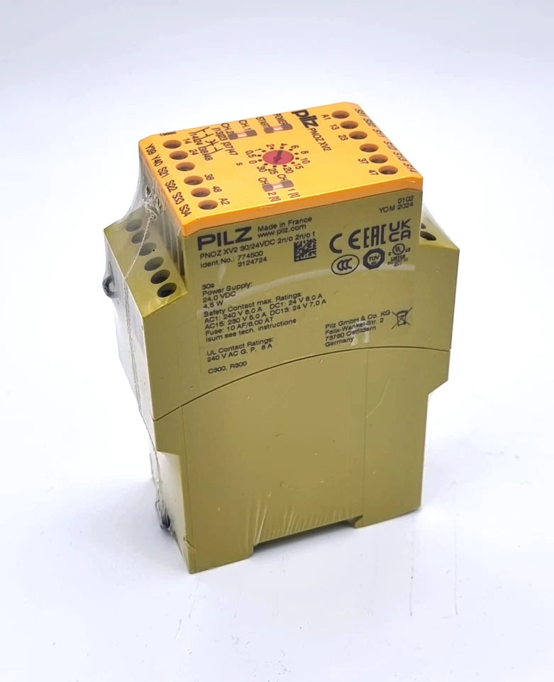 Pilz 774500 PNOZ XV2 Sicherheitsschaltgerät 30/24VDC 2n/o 2n/o t | sealed, new and unopened in original packaging
