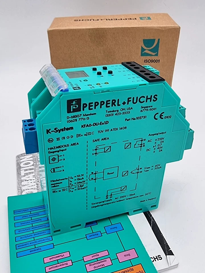 Pepperl+Fuchs 102751 KFA6-DU-Ex1.D Schaltverstärker Zeitrelais, Trennbarriere mit Zeitrelais-Funktion, originalverpackt