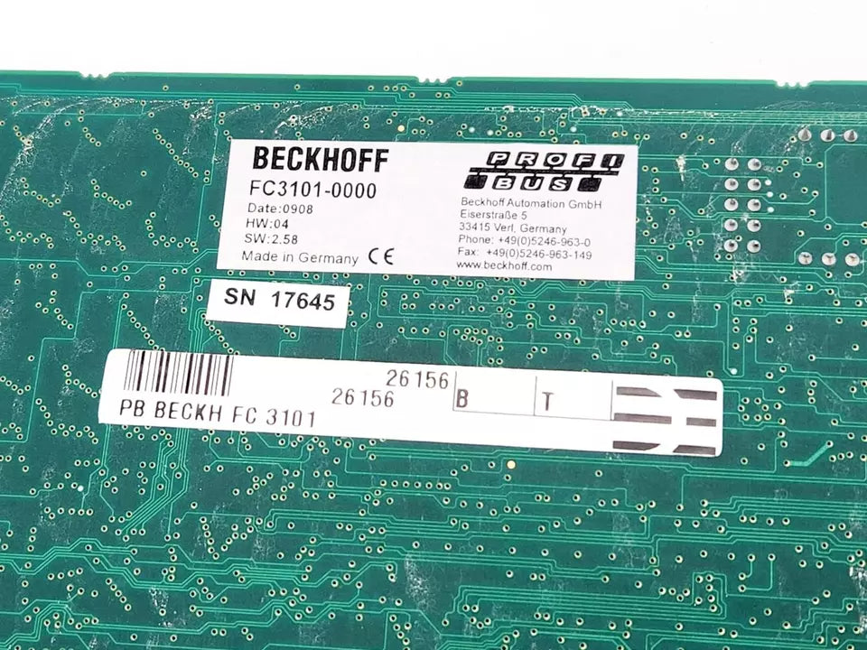 Beckhoff FC3101-0000 PROFIBUS-Master/Slave-Einsteckkarte 1 Kanal PCI