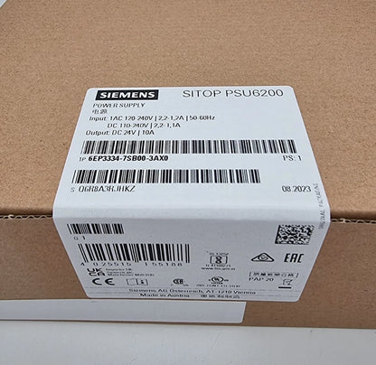 Siemens 6EP3334-7SB00-3AX0 SITOP PSU6200 24 V/10 A Stromversorgung | sealed packaging