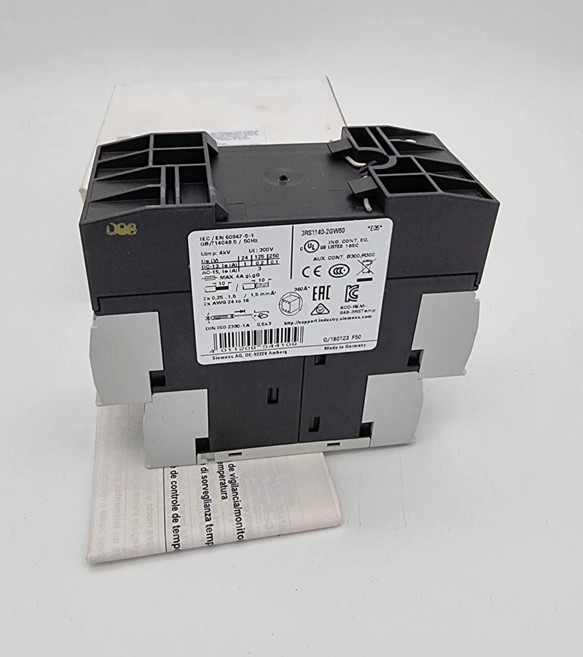 Siemens 3RS1140-2GW60 Temperaturüberwachungsrelais -99 °C bis 999 °C