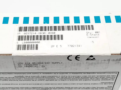 Siemens 6ES7214-1BC01-0XB0 SIMATIC S7-200 CPU 214 Kompaktgerät | sealed