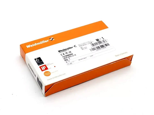 Weidmüller 1315680000 Remote-IO-Modul UR20-4AO-UI-16 packaging with product details and branding.
