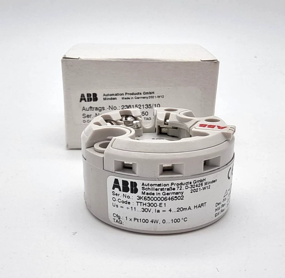 ABB TTH300-E1 Temperatur-Messumformer in Verpackung für Prozess- und Automatisierungstechnik, Artikelzustand Neu