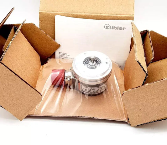 Kübler 8.5000.0010.1024.S059 incremental encoder Drehgeber in packaging, model number visible, showcasing product details.