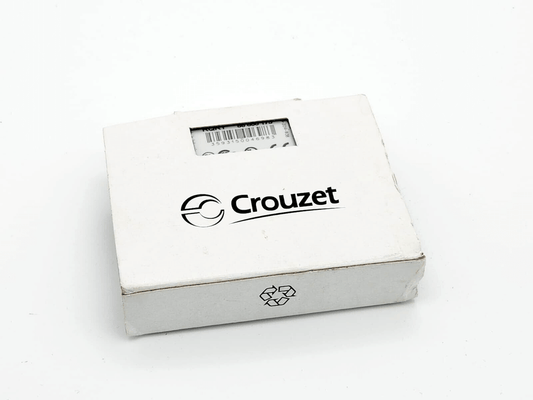 Crouzet 88866175 RQR1 Zeitrelais packaging with logo on a white box, showcasing electrical component branding.