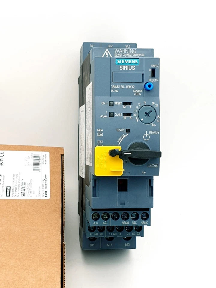 Siemens 3RA6120-1EB32 SIRIUS Kompaktabzweig Direktstarter 690 V AC/DC 24 V product image