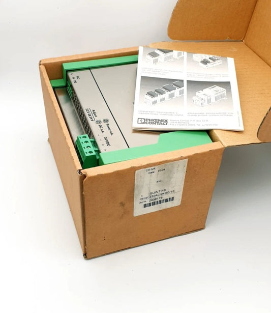 Phoenix Contact 2939179 Stromversorgung QUINT-PS-230AC/24DC/10 in original packaging with manual visible