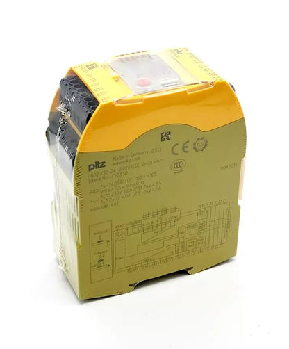 Pilz 750330 PNOZ s30 safety relay, sealed, with technical specifications visible on the front panel