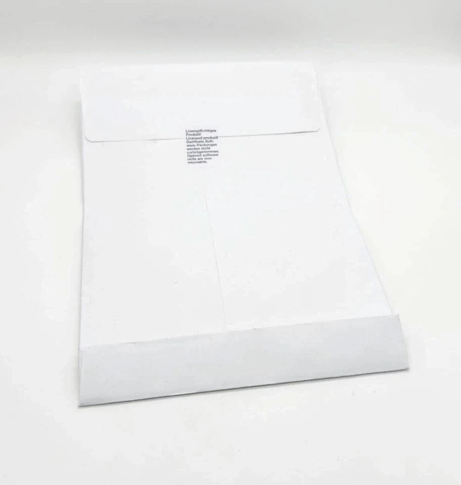 White bubble mailer envelope isolated on white background for secure shipping of documents