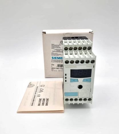 Siemens 3RS1040-1GW50 Temperaturüberwachungsrelais -50 °C bis 500 °C AC/DC in Verpackung, neues SIRIUS Überwachungsrelais
