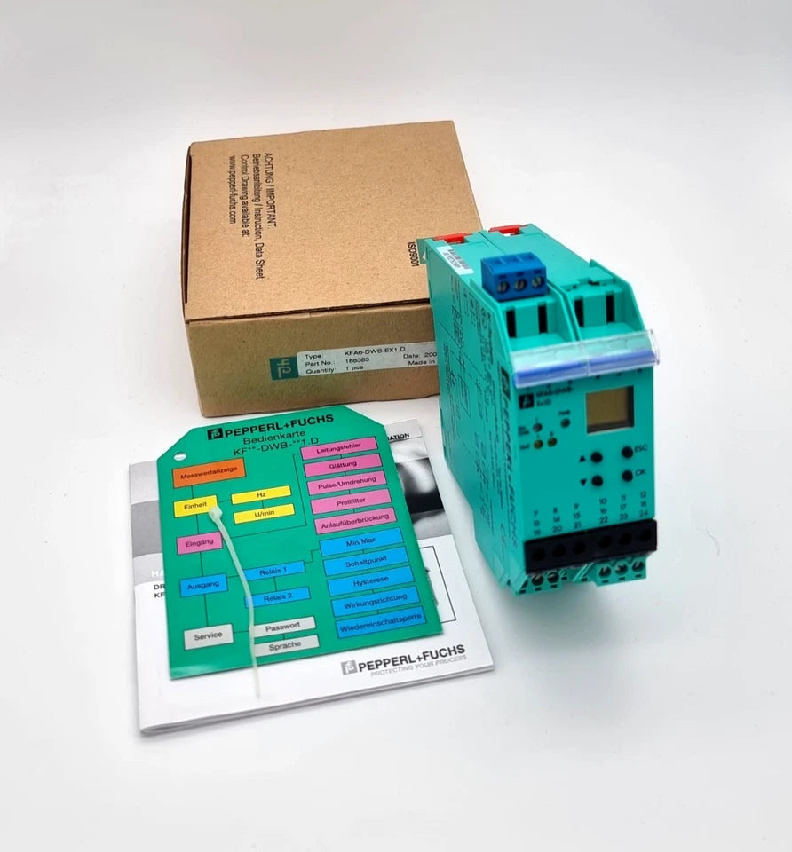 Pepperl+Fuchs 188383 KFA6-DWB-EX1.D Drehzahlwächter with packaging and instructions, original and new condition