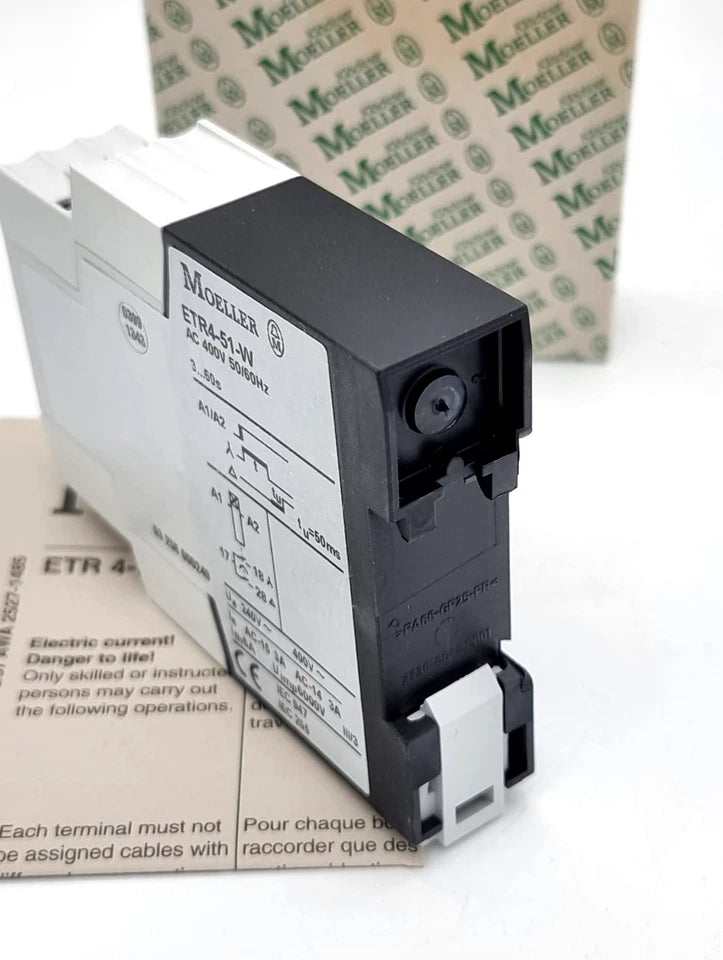 Moeller / Eaton ETR4-51-W Elektronisches Zeitrelais 400V AC, multifunktionales Zeitrelais im Originalverpackung, Neu