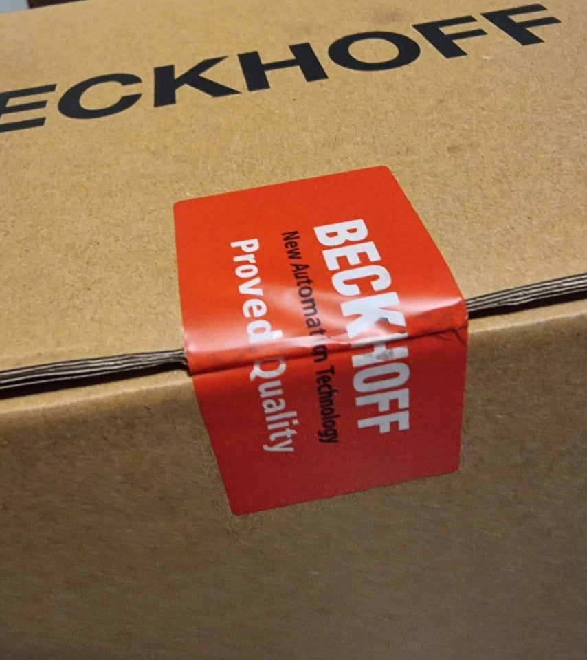 Packaging of Beckhoff AX5103-0000-0200 Digital Kompakt Servoverstärker 1-kanalig | sealed, showing intact seal.