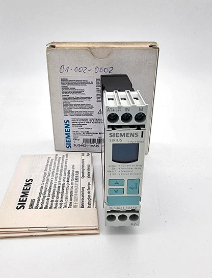 Siemens 3UG4621-1AA30 Digitales Überwachungsrelais Stromüberwachung AC/DC 24 VDC, originalverpacktes Gerät mit Anleitungen.