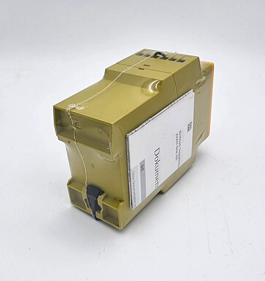 Pilz 774504 PNOZ XV2 Sicherheitsschaltgerät 0.5/24VDC 2n/o 2n/o fix | sealed, originalverpackt, gelb Sicherheitsrelais