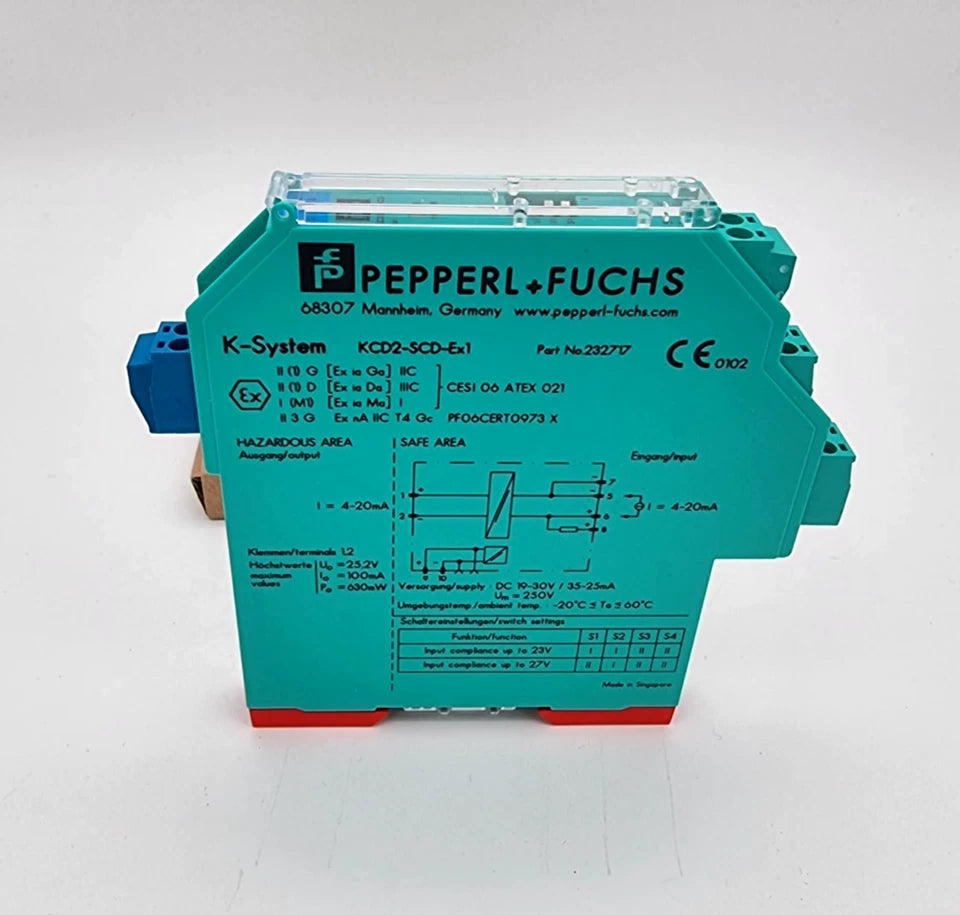 Pepperl+Fuchs 232717 KCD2-SCD-Ex1 SMART-Ausgangstreiber, K-System, 1-kanalige Trennbarriere, Neu, originalverpackt, Produktabbildung